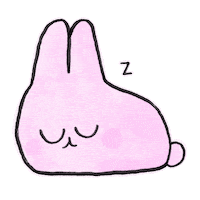vonchons bunny sleepy snooze sleepy bunny Sticker