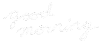 vonchons text good morning morning cursive Sticker