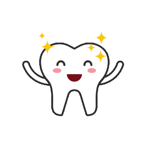 MyVillage giphygifmaker teeth dentist toothbrush Sticker