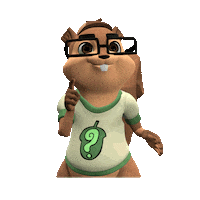 happy squirrel Sticker by SRTL