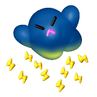 Cloud Lightning Sticker