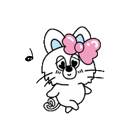 Cat Love Sticker by LINDA. Inc.