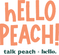 TheHelloCup peach menstrual cup period cup period power Sticker