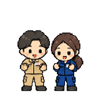 こちら Sticker by Ajiokaconst