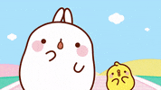 fun friends GIF by Molang.Official