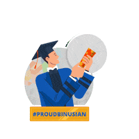 Wisuda Binusian Sticker by gabung_binus