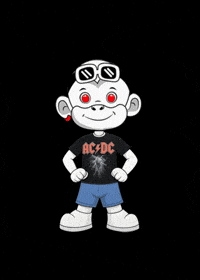 Rock 80S GIF by Zhot Shop