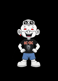 Rock 80S GIF by Zhot Shop