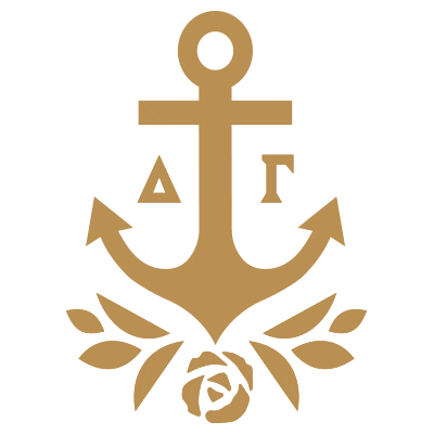 deltagammafraternity sorority dg anchor dogood Sticker