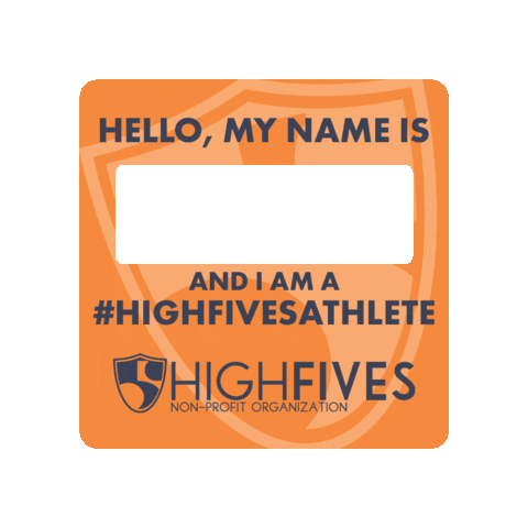 HighFivesFoundation giphygifmaker high five high fives high fives foundation Sticker