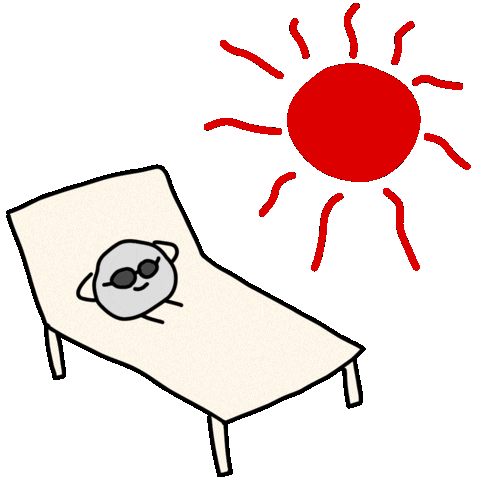 Tanned Skin Summer Sticker