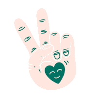 Peace And Love Sticker