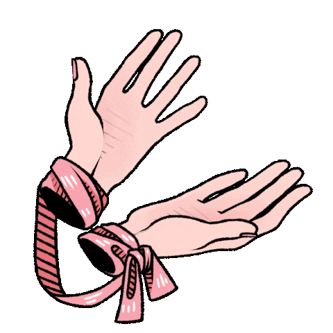pollyyander pink hands tada pollyyander Sticker
