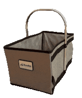 Bondke shopping basket painter handwerk Sticker