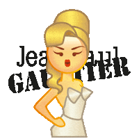 so what kiss Sticker by Jean Paul Gaultier