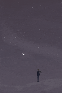 Moon GIF by wellemon