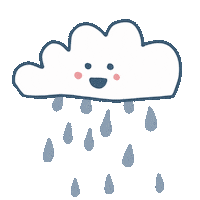 Rain Cloud Sticker by Frankfurt mit Kids