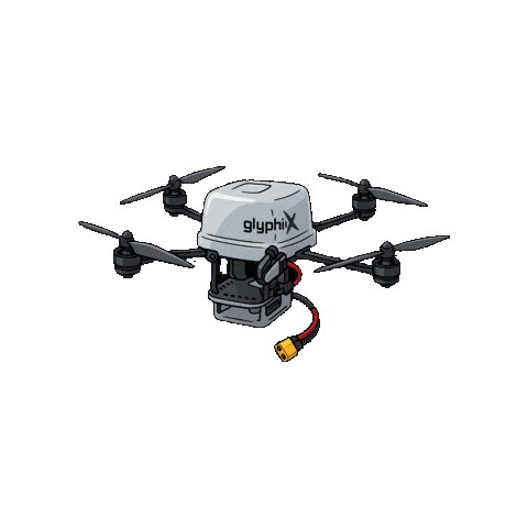GlyphixDroneShows giphygifmaker racing light drone Sticker