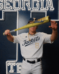 Georgia Tech Baseball GIF by Georgia Tech Yellow Jackets