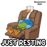 Tired Bird Sticker by VeeFriends