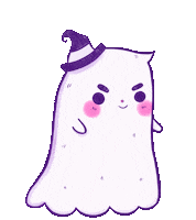 Halloween Ghost Sticker by carmenpatii