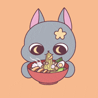 Hungry Cat GIF by Mira & Ink