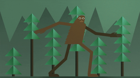 banich giphyupload yeti bigfoot walkcycle GIF