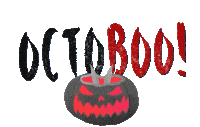 happy trick or treat Sticker by Fox & Co Design