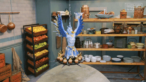 Bird Fly GIF by The Great British Bake Off
