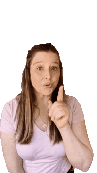 Look Here Pointing Sticker by SarahRaanan