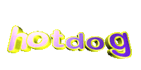 food text wordart hotdog Sticker