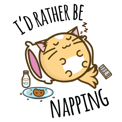 Fuzzballs giphyupload anime cat cute Sticker