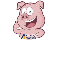 americannutrients thankyou pig gracias american Sticker
