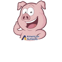 americannutrients thankyou pig gracias american Sticker