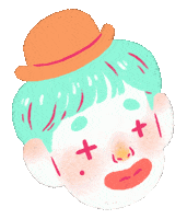 Face Kid Sticker by Miss Jotun
