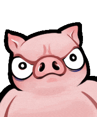 Angry Pig Sticker