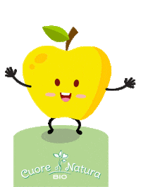 cuoredinatura mela mele piccoli intenditori cuore di natura bio Sticker