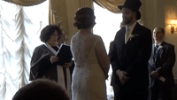 Happy Couple's Friend Gives Heartfelt Reading at Wedding Ceremony