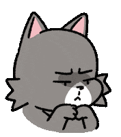 Angry Cat Sticker by Ai and Aiko