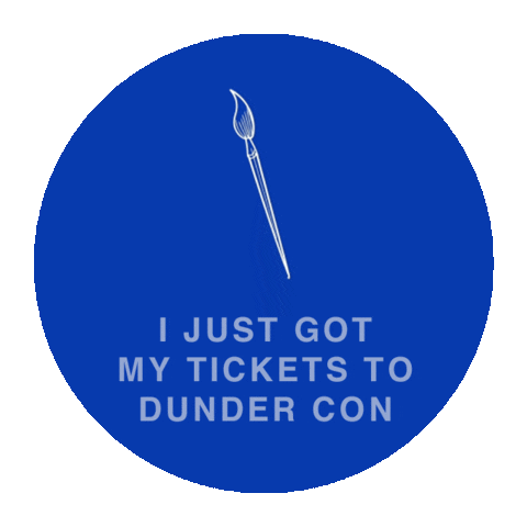 dundercon the office theoffice pam beesly dundercon Sticker