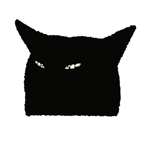 Black Cat Sticker