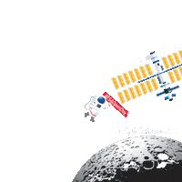 Space Science Moon Sticker by European Space Agency - ESA