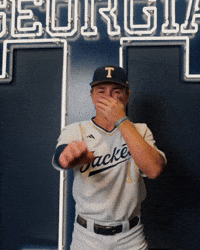 Georgia Tech Baseball GIF by Georgia Tech Yellow Jackets
