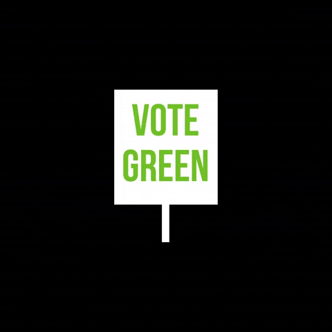 thegreenparty election climate green party general election GIF