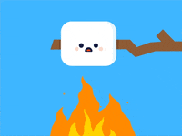 campquarantine camping campfire marshmallow tent GIF