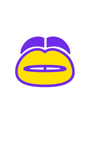 Festival Tongue Sticker by Mighty Hoopla