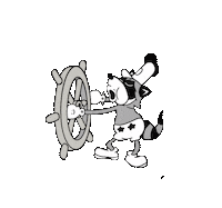 Alisix disney chicago raccoon steamboat Sticker