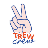 Blue Red Friends Sticker by Trew Cosmetic