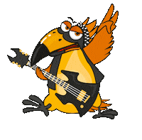 bubuka_info music rock guitar band Sticker