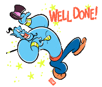 Well Done Genie Sticker by Johnram27